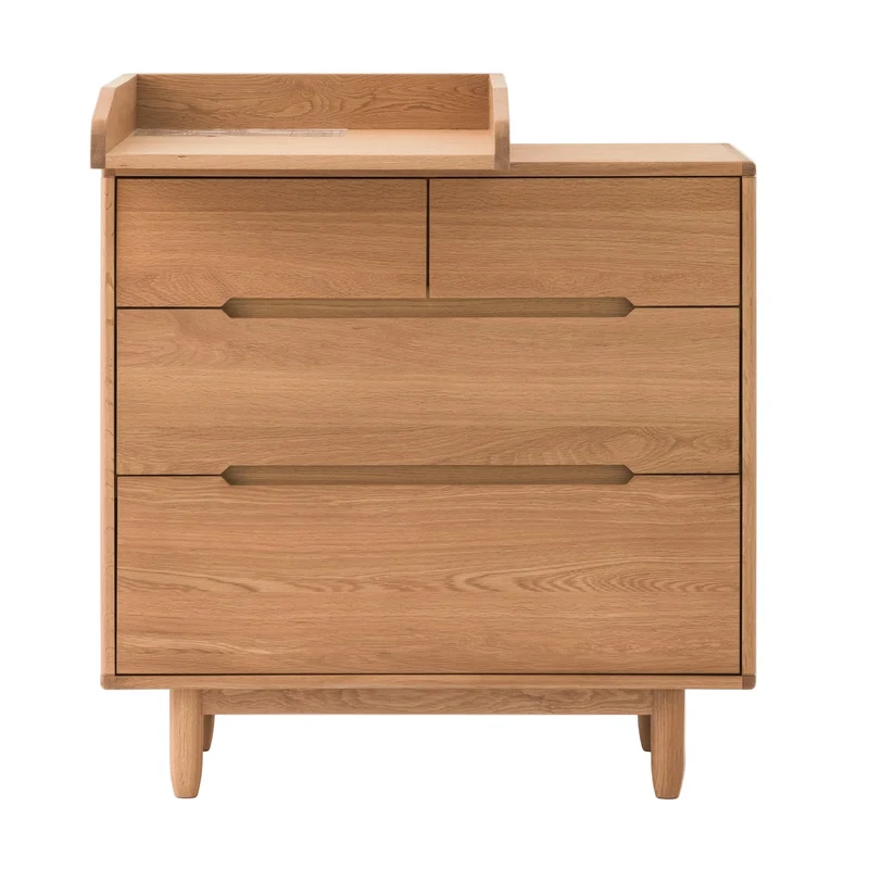 Ensemble commode et table à langer en chêne massif 50 x 87 x 85 cm Pure - Nobodinoz