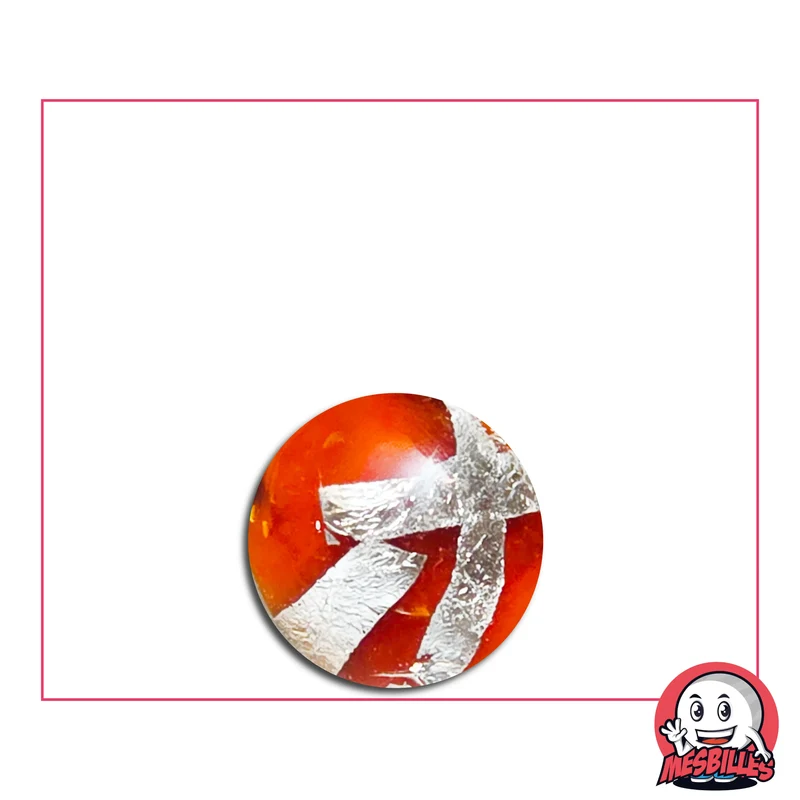 1 Bille Art Cage Argent Orange 16 mm